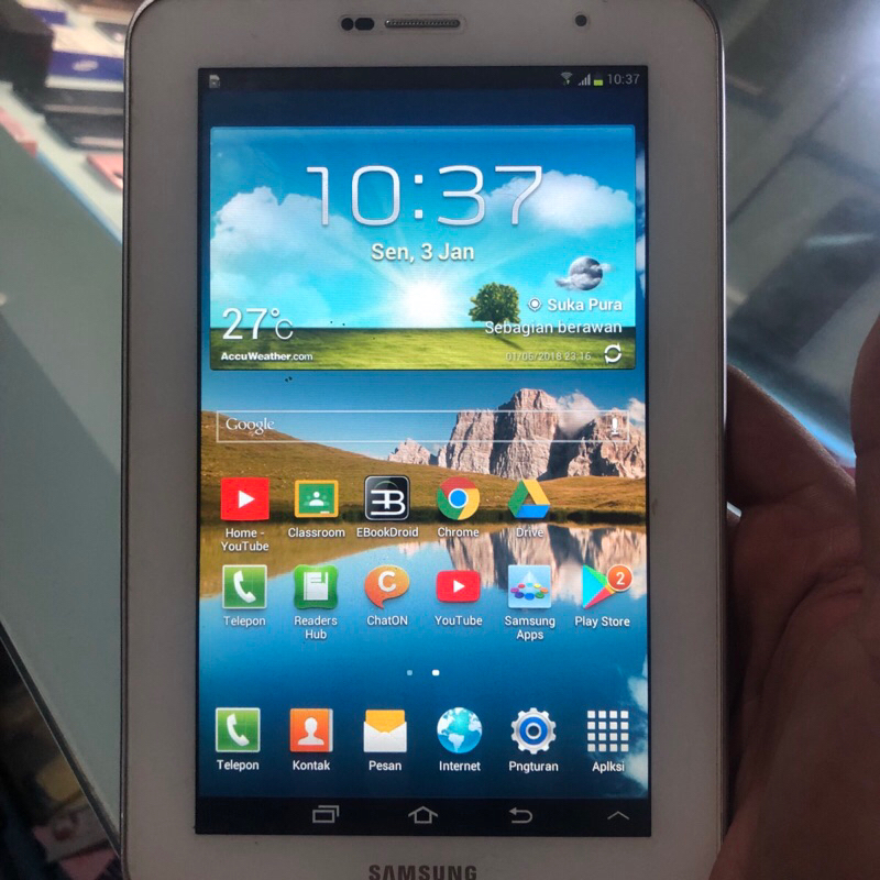 Samsung Tab 2 7inch Second Ex Resmi Normal Pemakaian