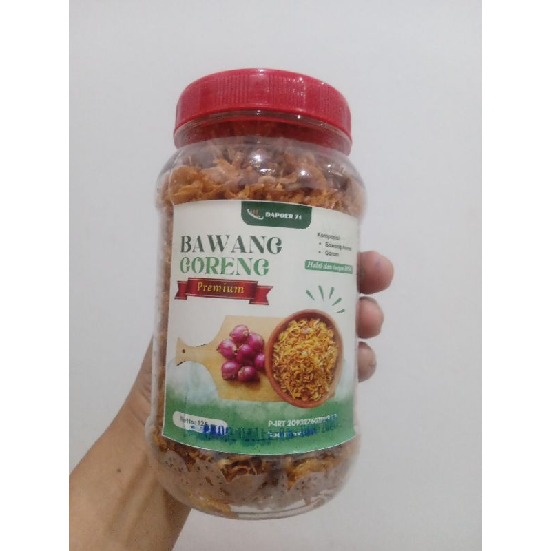 

Bawang Goreng PREMIUM 125gr || P-IRT 2093276021219-29. Baca di deskripsi