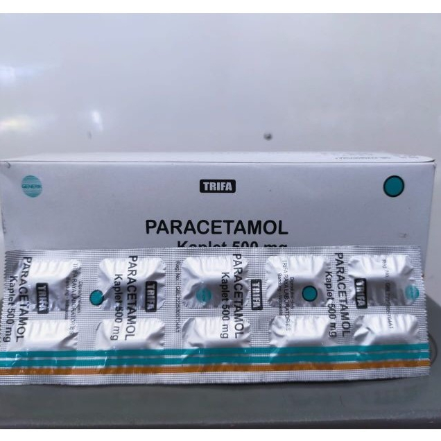 PARACETAMOL 500 MG TRIFA 10 KAPLET PARASETAMOL TRIFA SAKIT KEPALA NYERI MIGRAIN DEMAM PARACETAMOL TR