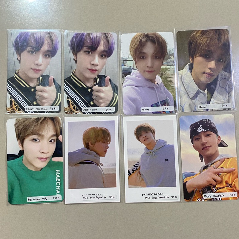 PHOTOCARD HAECHAN NCT DREAM NCT 127 POLA SG HOT AND SHINE MARK CHENLE