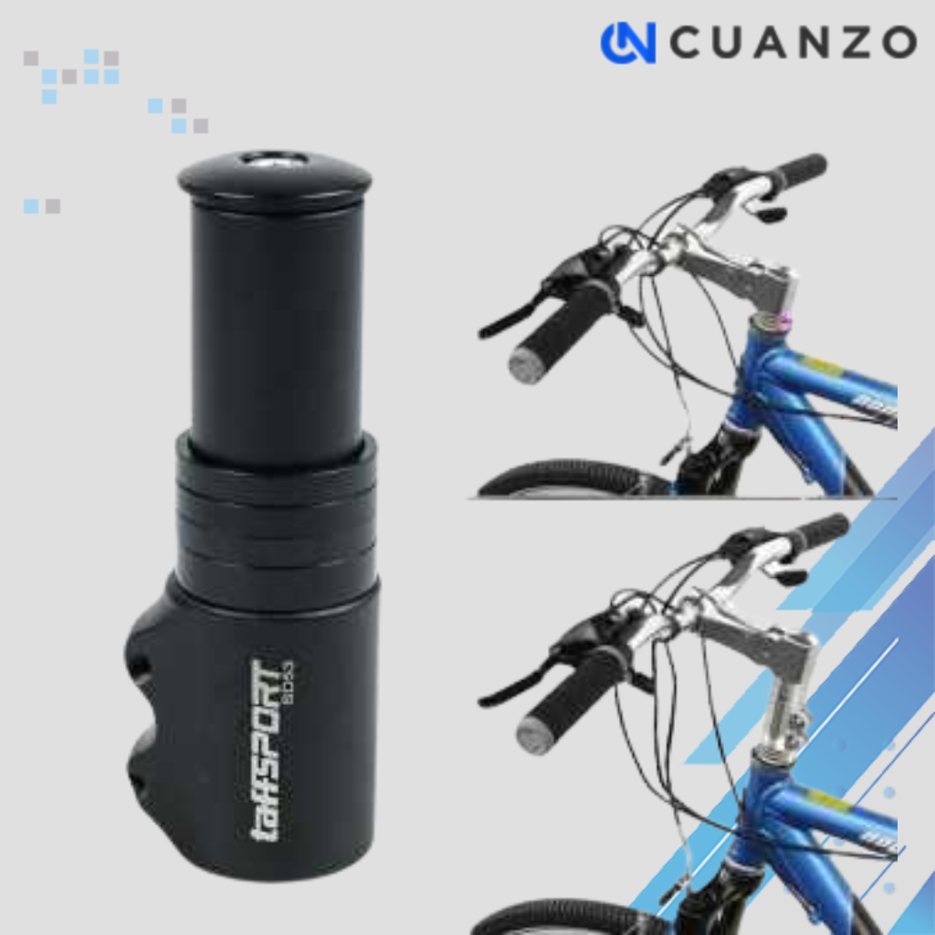 Peninggi Setang Sepeda Bike Fork Extender Aluminium 121mm / Peninggi Stang Setang Stem Riser Sepeda 