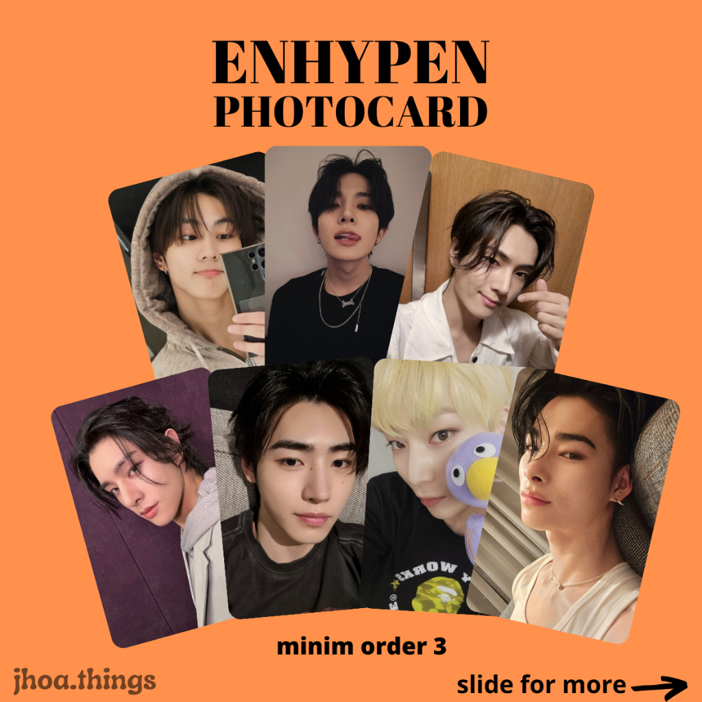 [UNOFFICIAL] PHOTOCARD ENHYPEN SELCA JUNGWON HEESEUNG JAY JAKE SUNGHOON SUNOO NIKI ENHA KPOP