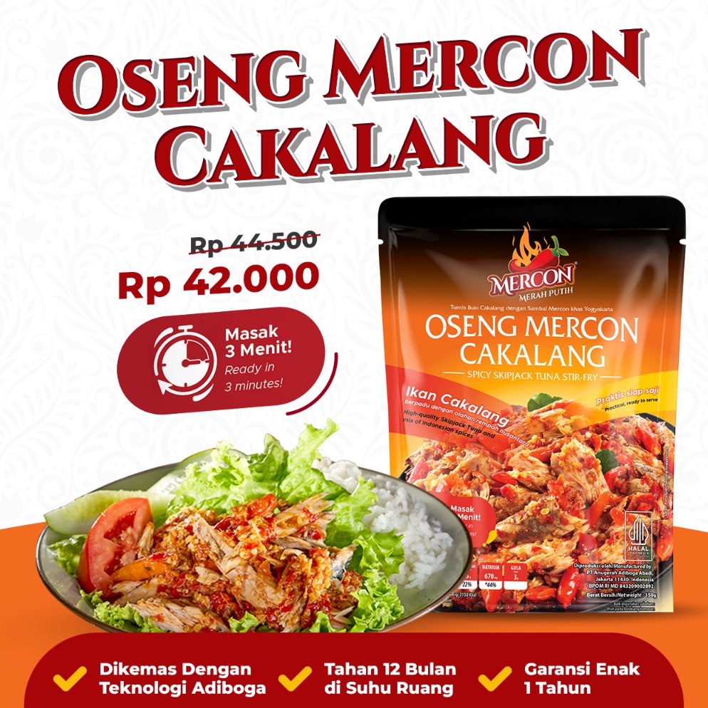 

Terlaris Mercon Merah Putih Satuan Oseng Mercon Cakalang