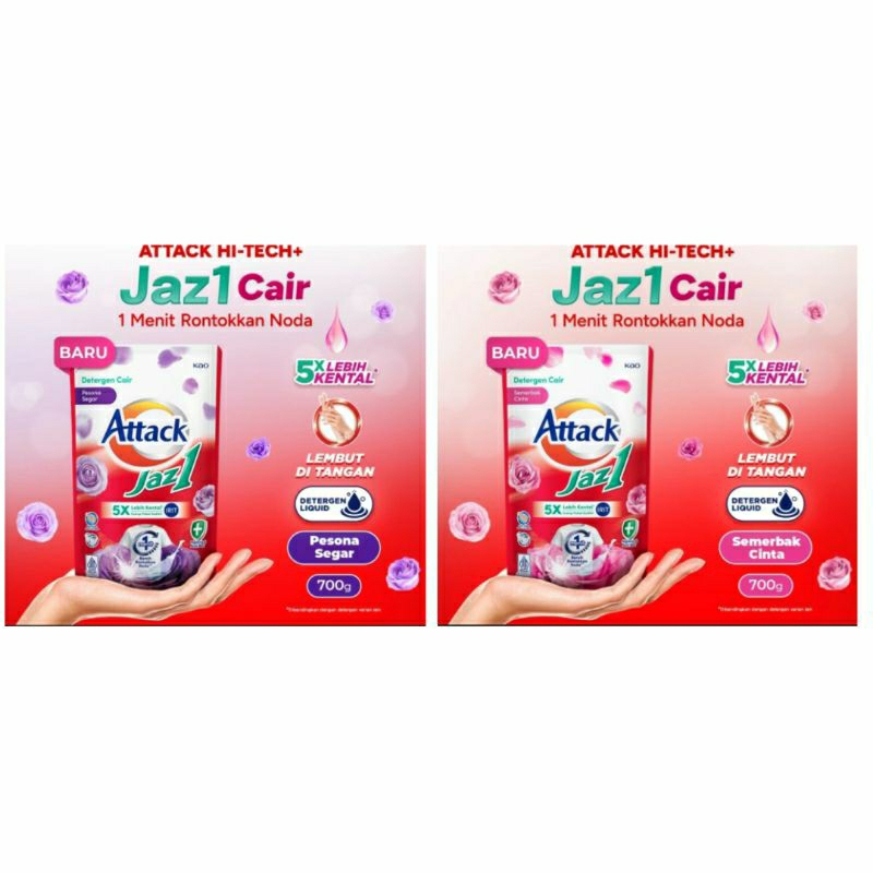 Attack Jaz1 700gr Deterjen Cair Sabun Cuci Baju