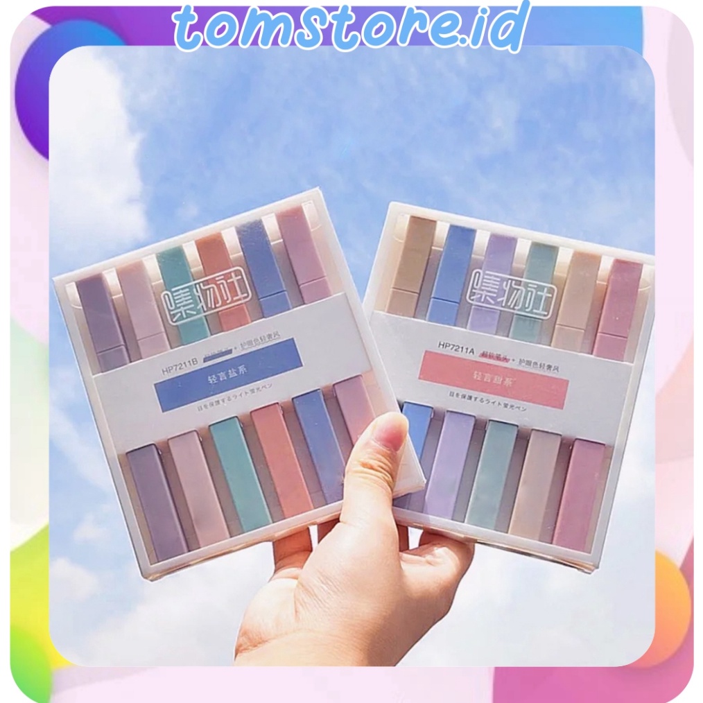 

SPESIAL TOMSTOREID Highlighter Morandi Set 6pcs Pastel Color S14