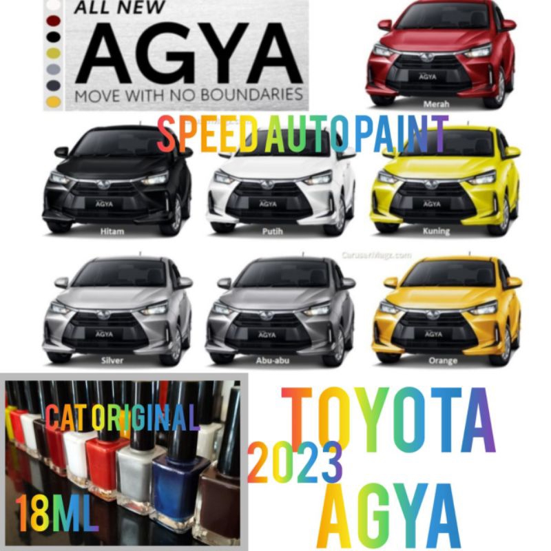 CAT OLES PENGHILANG BARET MOBIL TOYOTA AGYA 2023 ALL NEQ