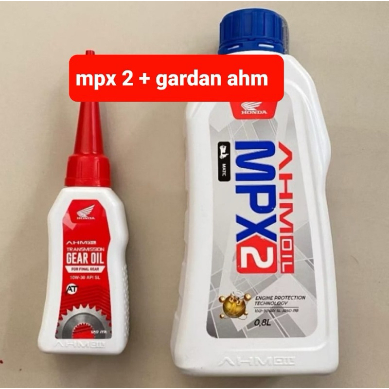 Oli mpx2 mpx 2 800ml + oli gardan gear honda oli mpx2 matic oli mesin motor honda matic mpx2 mpx 2