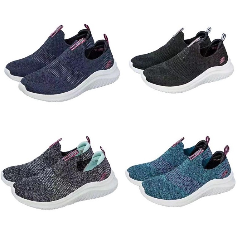 Harga Spesial Skechers Ultra Flex 2 Pretty Dazzling Wanita  Sepatu Trainer Sport Jalan Slip On In Ta