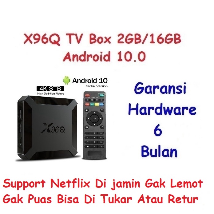 SALEE hiplay X96Q Android 1 Android TV Box 2GB 16GB