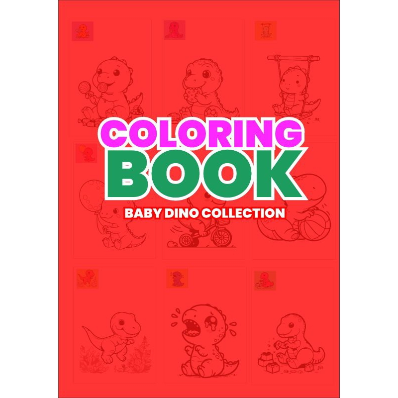 

Buku Mewarnai | Coloring Book | Dino Collection