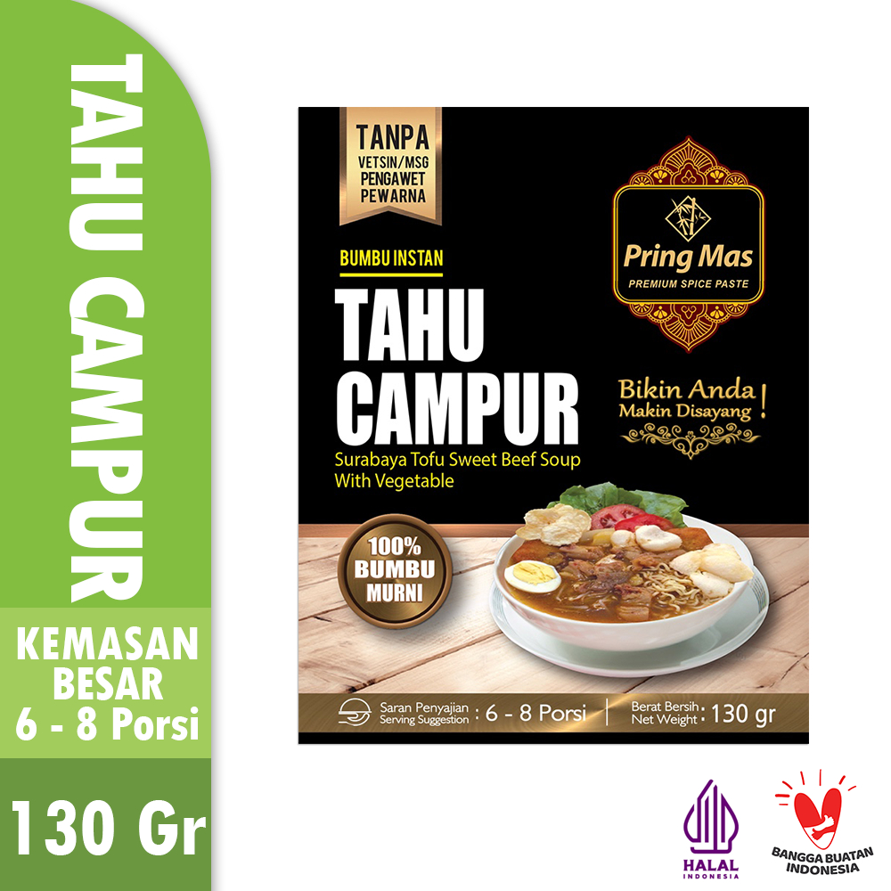 

Pusapu Bumbu Makanan Instant Pringmas 25gr 45gr 130gr Bumbu Tahu Campur Surabaya bumbu masak enak
