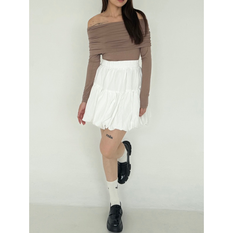 Luei top | atasan sabrina lengan panjang