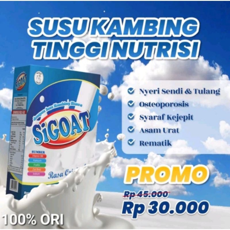 

Sigoat Susu Kambing Etawa rasa Coklat & Original