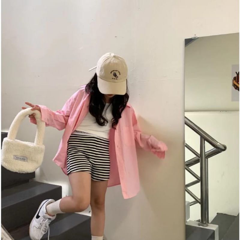 ATASAN ANAK REMAJA PEREMPUAN KOREA STYLE BLOUSE ANAK PEREMPUAN BAJU ANAK POLOS