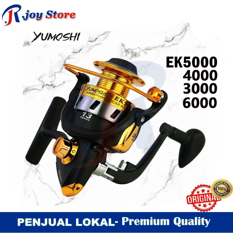 BISA COD YUMOSHI REEL SKING EK3000 EK4000 EK5000 EK6000 Reel Pancing Spinning 12 Ball Bearing