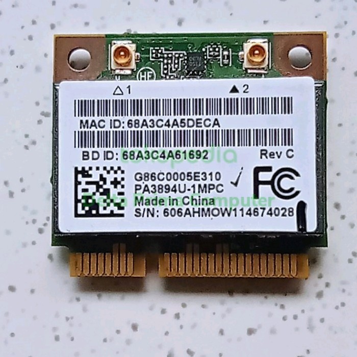 Wifi Card Laptop Toshiba Satellite L730 L735 Wifi Dan Bluetooth