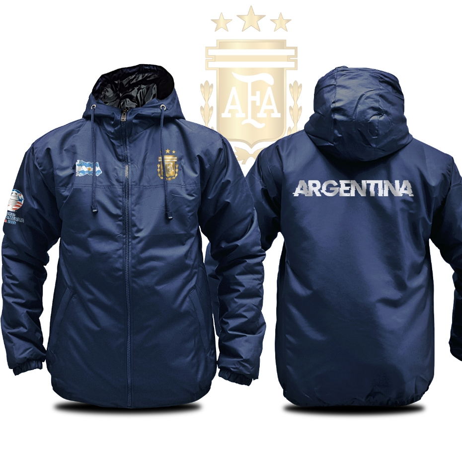 JAKET TIMNAS ARGENTINA Jaket Pria Bola Pildun 2026 Parasut Semi WF