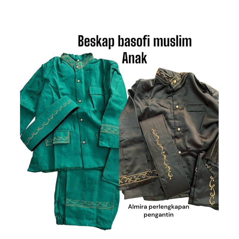Basofi Muslim Sunda Anak / Baju Supit Anak TK SD SMP