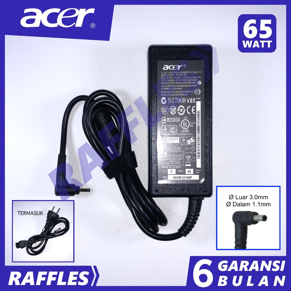 Adaptor Charger Acer Switch Alpha 12 SA5-271 SA5-271P N16P3 N16Q9 N15C3