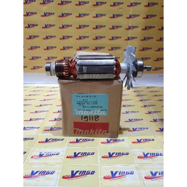 MAKITA ARMATURE 1911B ANGKER MESIN PLANER SERUT KAYU ASLI MAKITA 516083-5