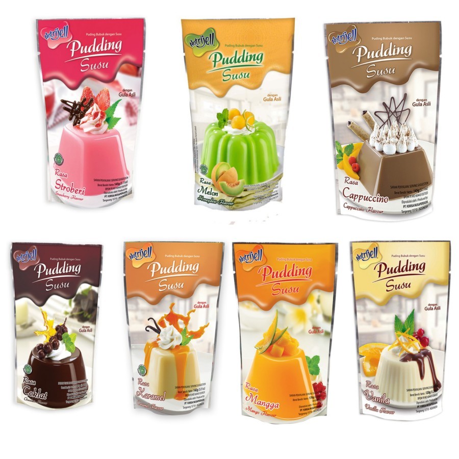 

Nutrijell Puding Susu All Varian Rasa