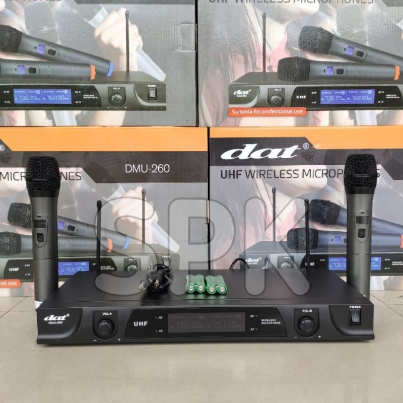 Mic Wireless DAT DMU 260 Dual Channels UHF