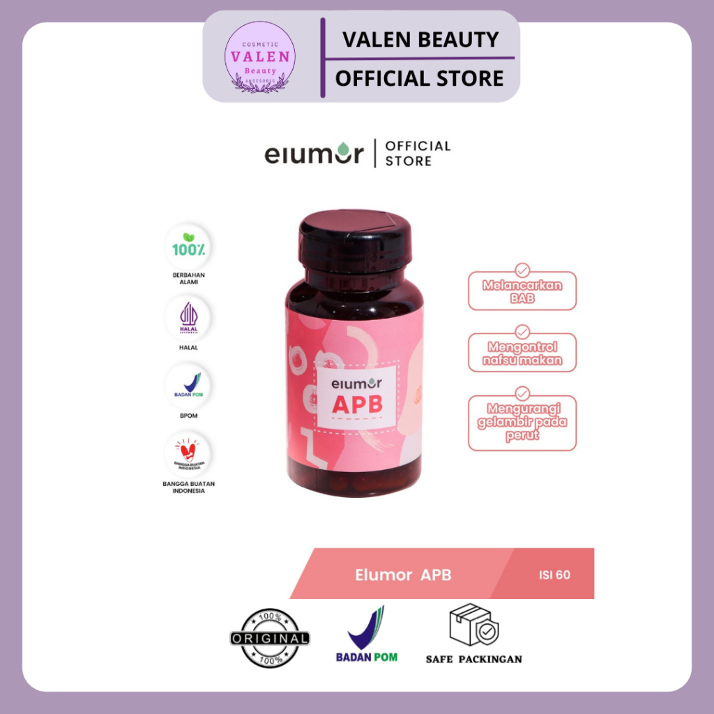 Elumor APB Isi 60 Kapsul (Suplemen Pelangsing Herbal Alami) - Kapsul Pelangsing