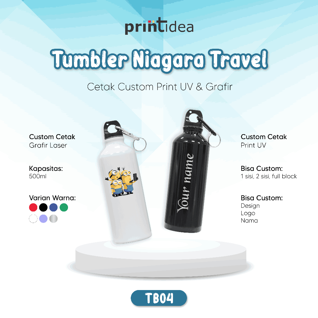 Tumbler Minum Custom 500ml Custom Tumbler Bowling Botol Souvenir Promosi Botol Minum Sepeda Outdoor 