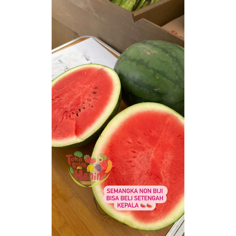 

Semangka Non Biji Jumbo / Buah Segar Bandung/Toko Buah Hanin