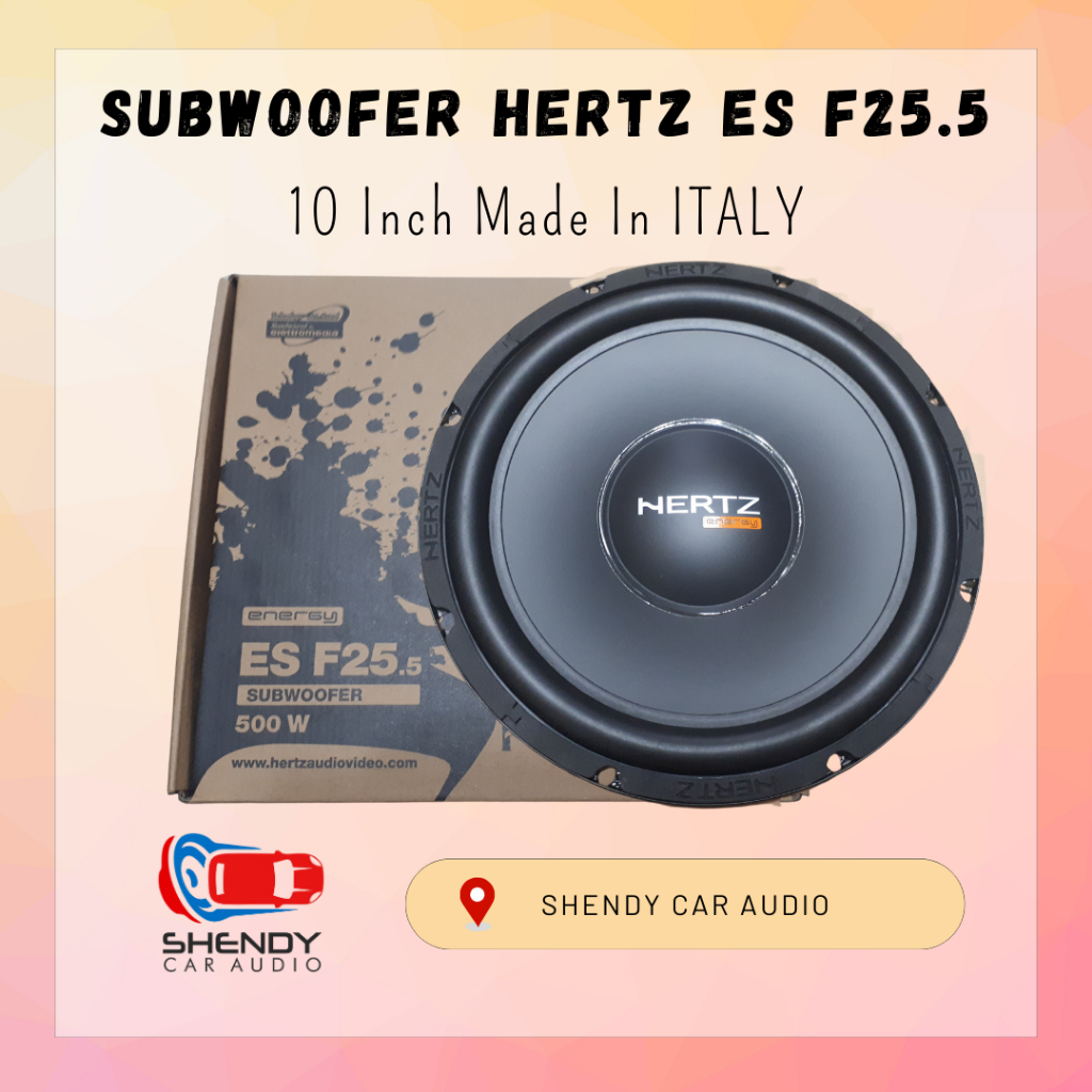 Subwoofer HERTZ ES F25.5 Subwoofer 10 Inch Made In ITALY