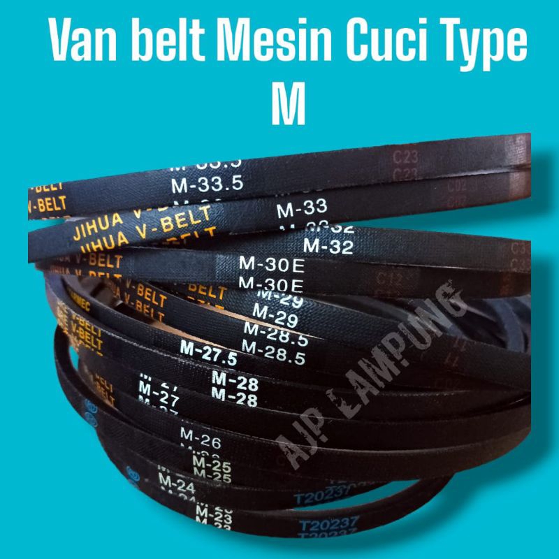 V-Belt Mesin Cuci panbel Mesin Cuci Vanbelt M23 M24 M25 M26 M27 M26.5 M28 M28.5 M29 M30 M32 M33