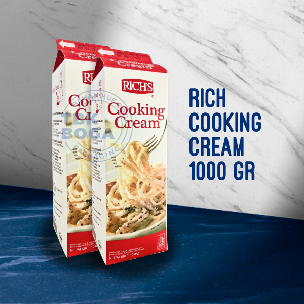 

Rich Cooking Cream ( 1000 gr / 1 kg ) Krim Masak Memasak Nabati Rich's
