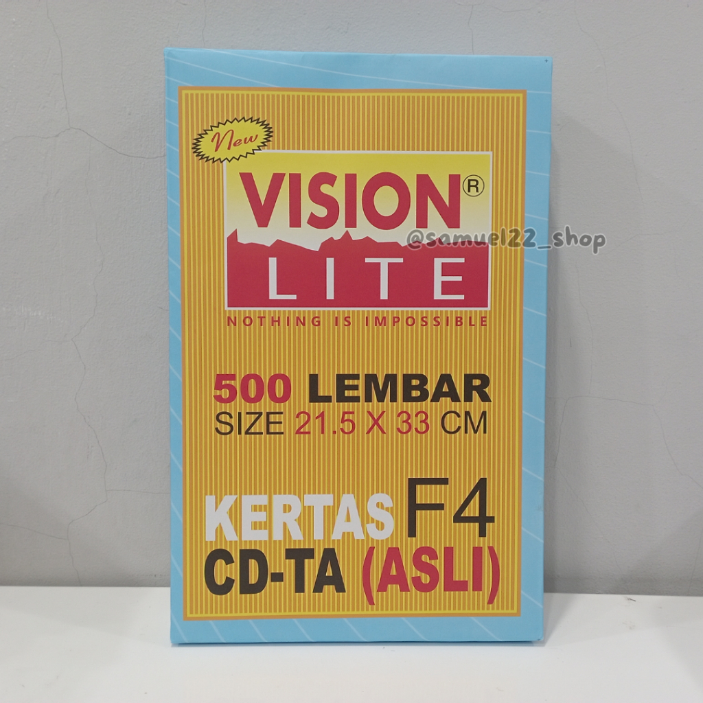 

Kertas Buram Stensil Folio / F4 VISION LITE 65 gsm / 65 gram