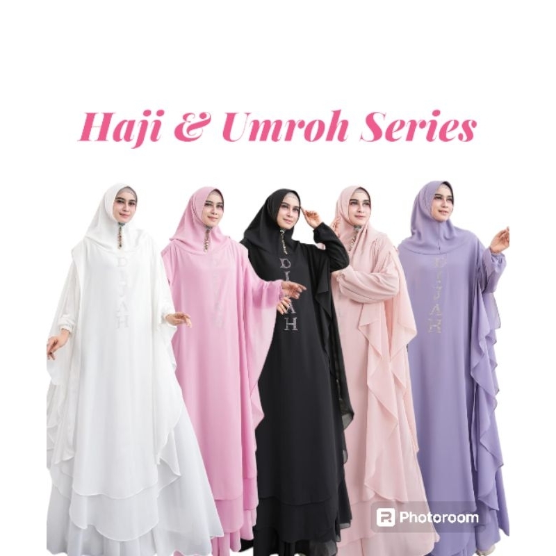 Jubah set khimar hoodie by Dijah