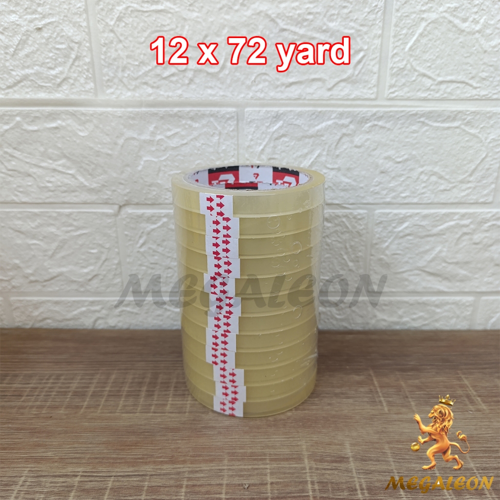 

Selotip Bening 1/2 inch 12mm x 72 yard 43 MICRON KUAT LENGKET TEBAL (SLOP isi 12)