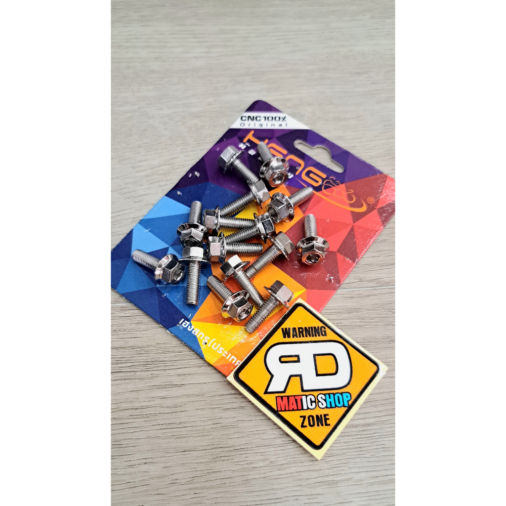 Baut Stainless 2 Kunci M5x15 Baut 8 1,5cm dan M5x25 Baut 8 2,5cm