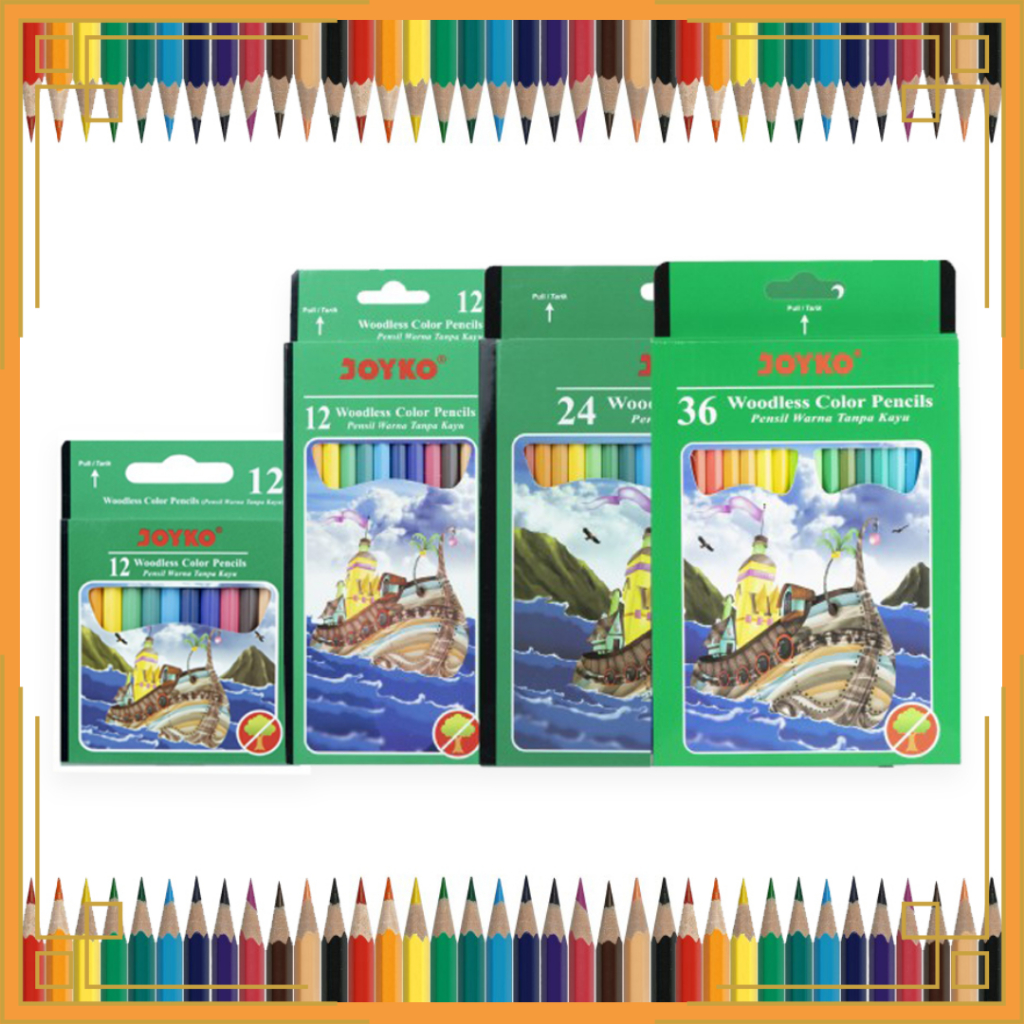 

JOYKO Pensil warna tanpa kayu CP-107, CP-103, CP-104
