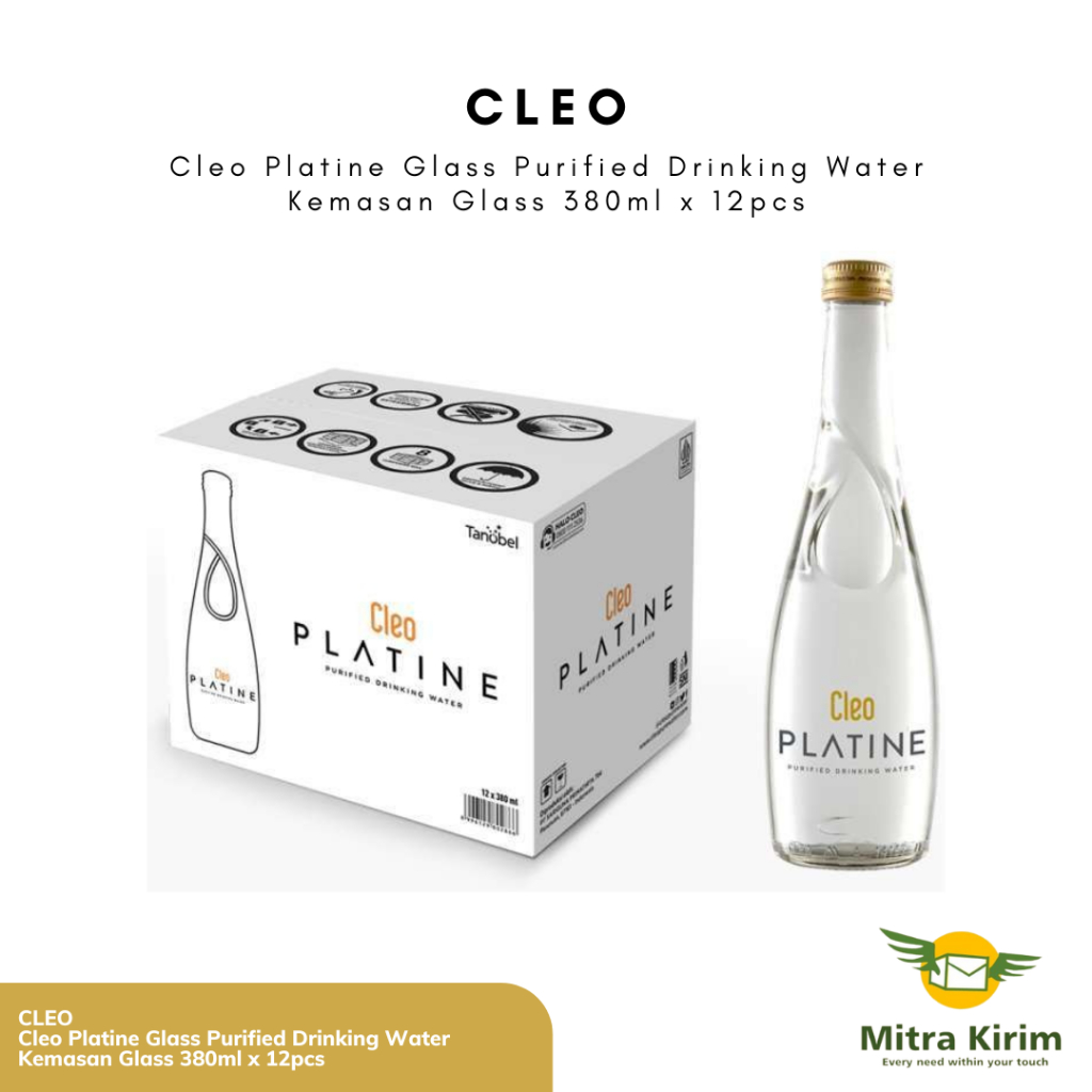 

Cleo Platine Purified Drinking Water 380ml x 12pcs - Air Murni