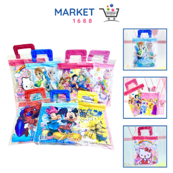 

Market1688 Alat Tulis Set 6IN1 Stationery Set Lucu Karakter Kartun Perlengkapan Sekolah Anak-Anak TK Souvenir Ulang Tahun Anak Alat Tulis Birthday Souvenir Hampers 6 IN 1