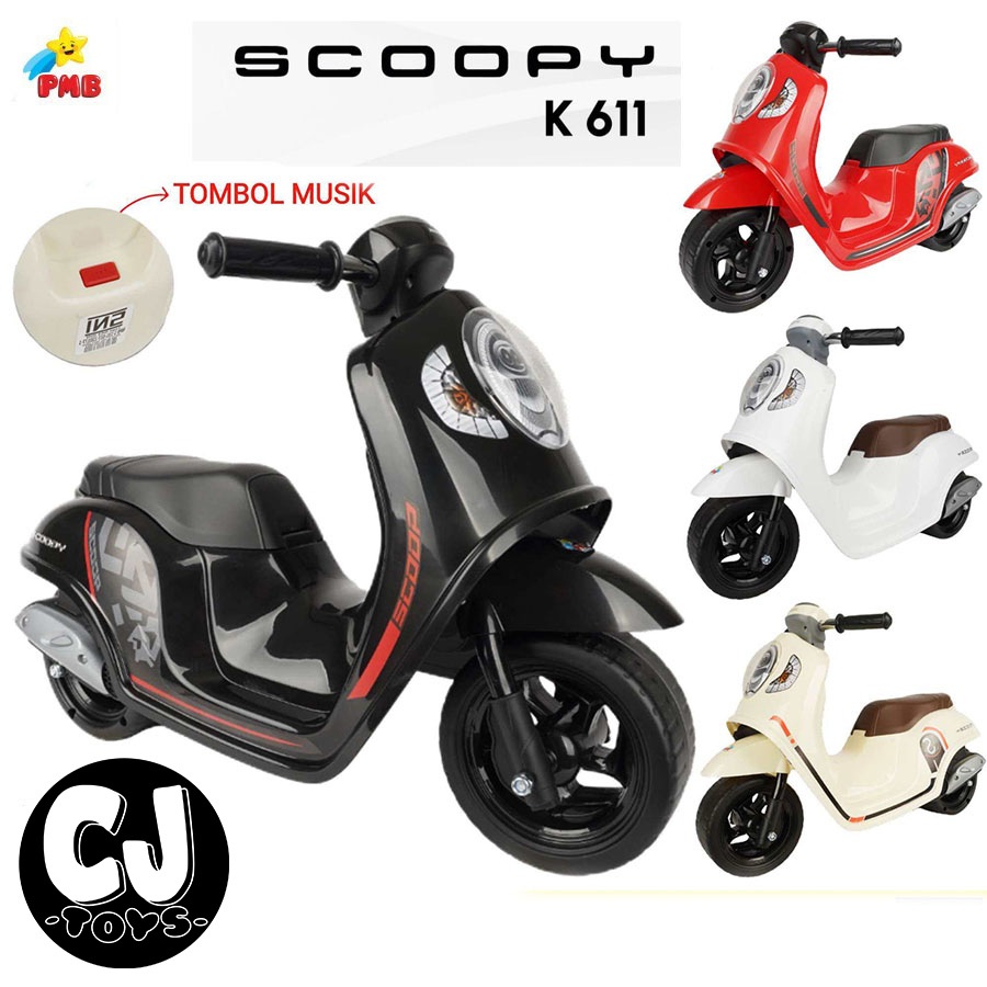 PMB TOYS SCOOPY K611 - HONDA SCOOPY K611 - MAINAN ANAK MOTOR DORONG