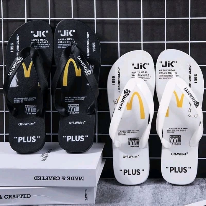 sandal jepit pria tali jepit motif sablon