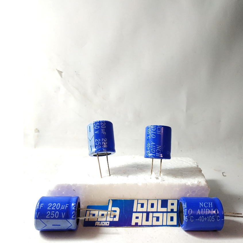Elco 220 uF 250 v Merek NCH Audio