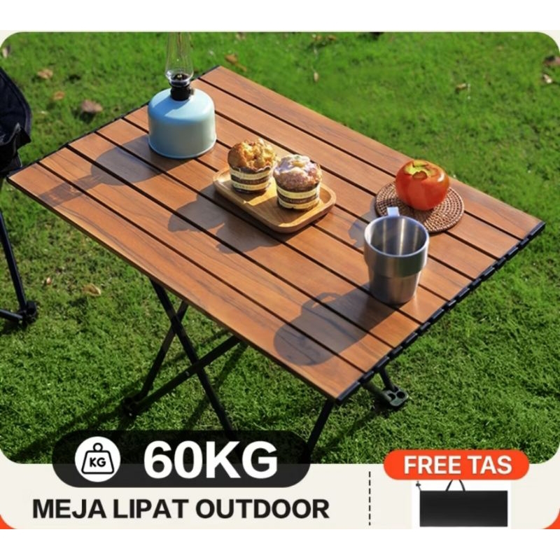 meja lipat, meja camping, meja portabel