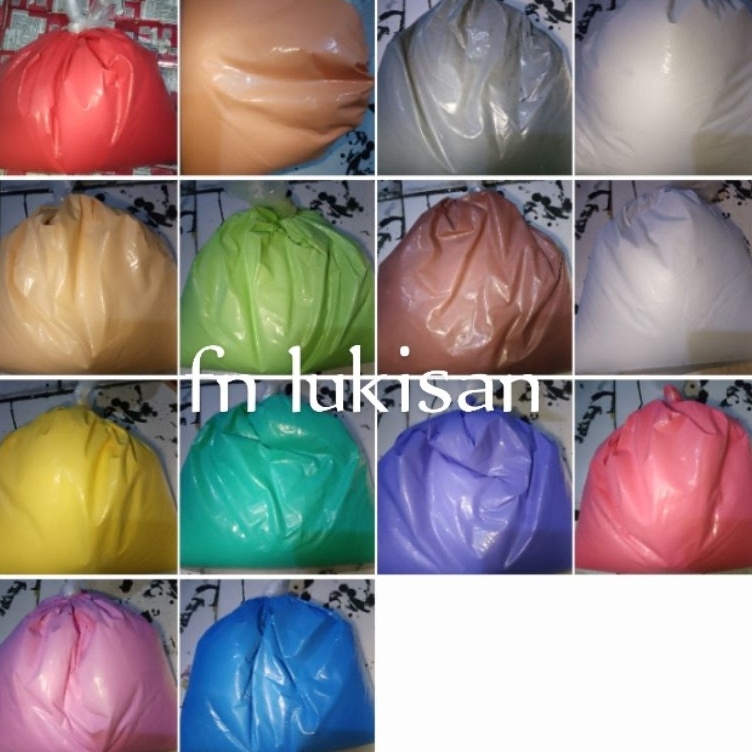 

KODE M28Z cat akrilik glossy lukis kanvas mural 1 kilopelastikan cat akrilik