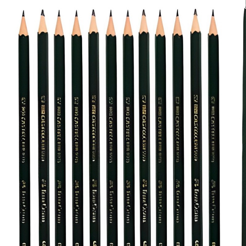 

pensil faber castell H,3H,4H,6H, B,2B,3B,4B,5B, 6B, 7B,8B (Pcs)
