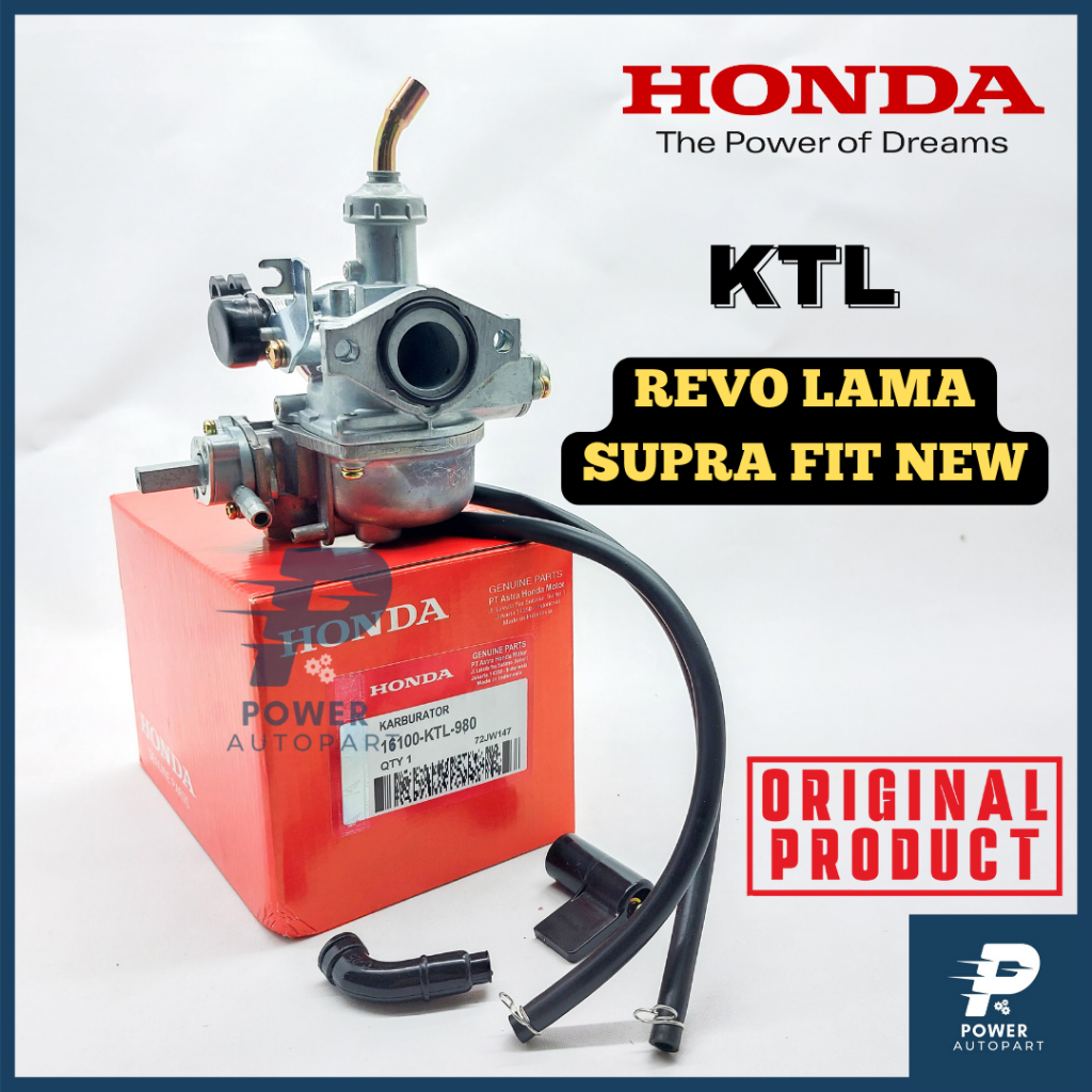 KARBURATOR ORIGINAL KTL HONDA SUPRA FIT NEW HONDA REVO LAMA KUALITAS TERBAIK - KTL