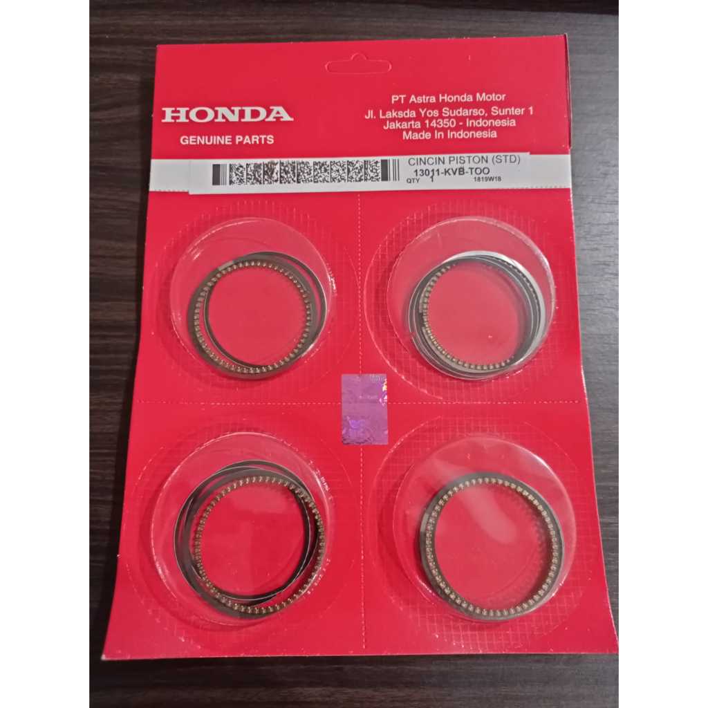 RING SEHER VARIO 110 KARBU STD RING SET PISTON VARIO 110 KARBU STD PER 4 SET