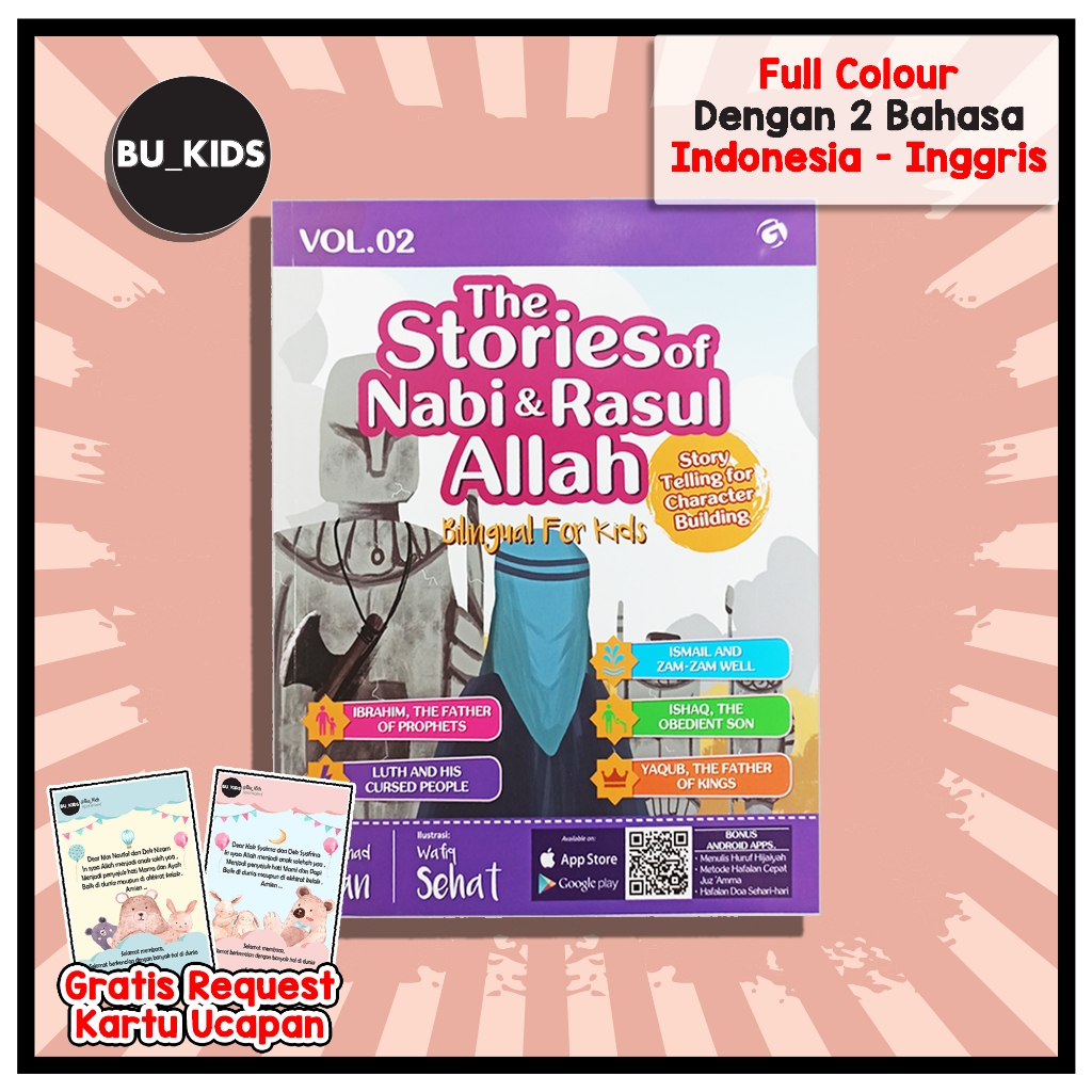 Buku Kisah 25 Nabi Dan Rasul Anak Tk Paud The Stories Of Nabi & Rasuk Allah Vol 2