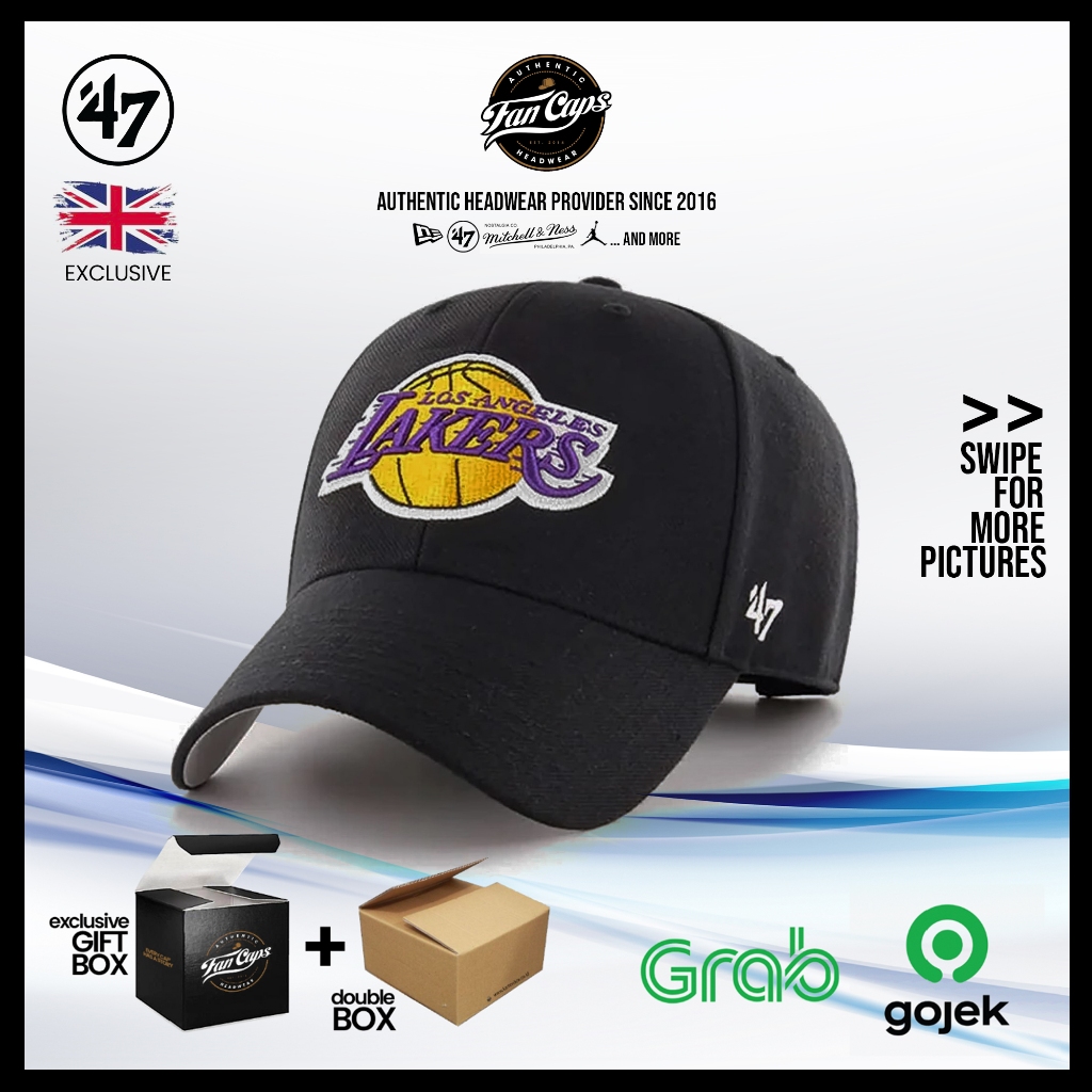 [ORIGINAL] Los Angeles Lakers Black MVP Cap | Topi 47 Brand