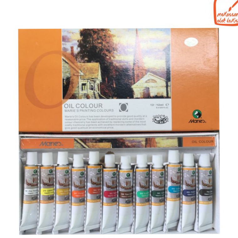 

KODE U46F Maries Oil Color Painting Set 12 x 12ml